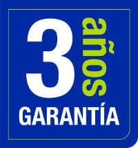 3 años de garantía